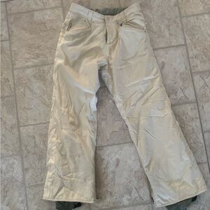 Burton Green and Cream Snow Pants